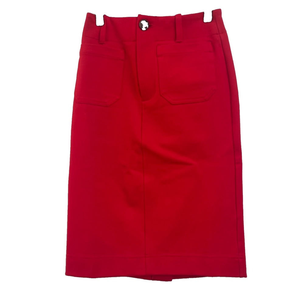 Maeve Colette Red Size XX-Small Women's Pencil Career Skirt